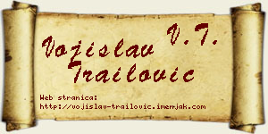 Vojislav Trailović vizit kartica